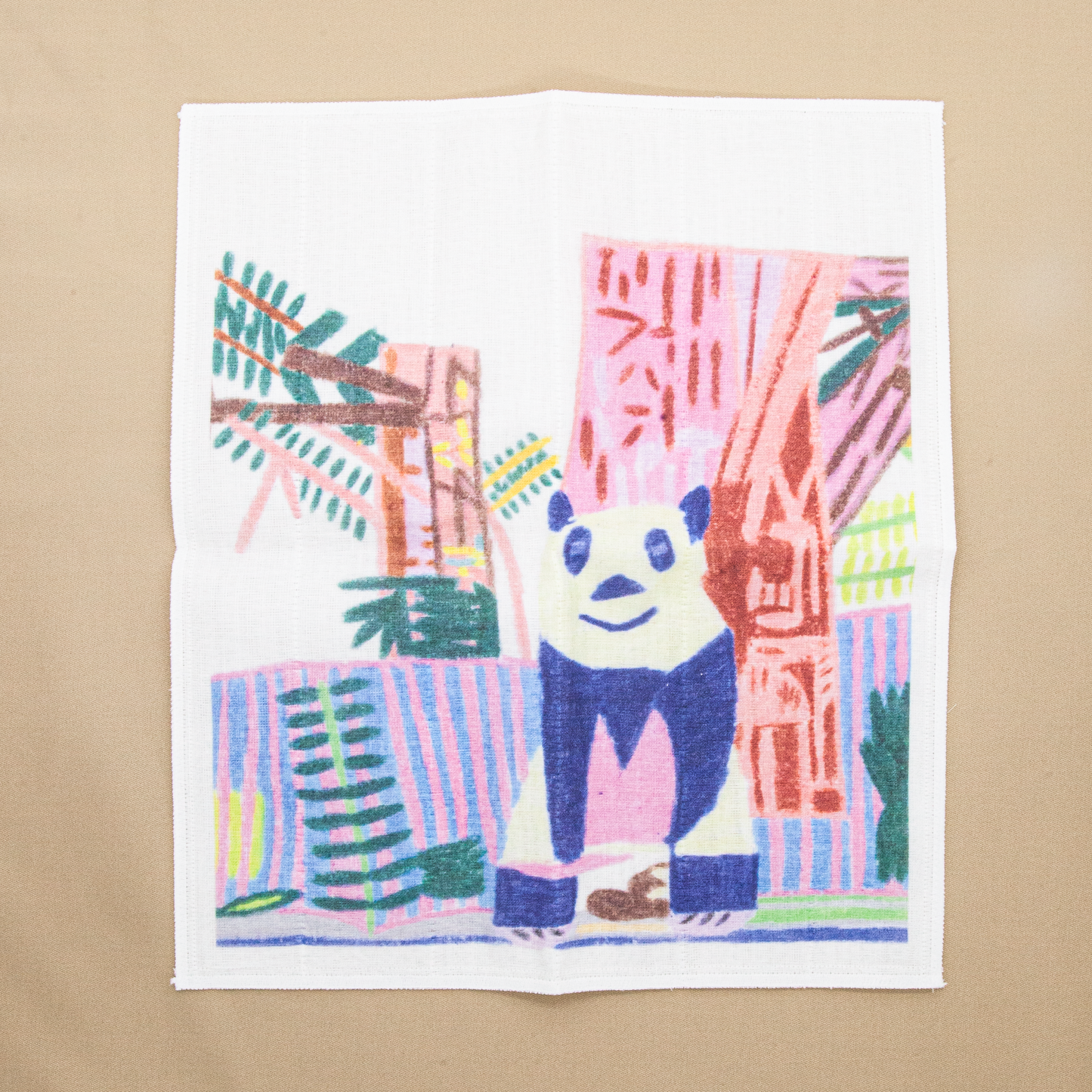 蚊帳織りふきん パンダ